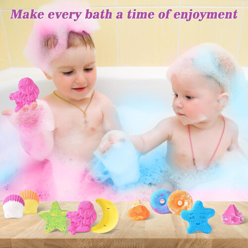 Bath Bombs Gift Set, 10Pcs Bath Bombs for Kids 2