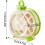 Ice Maker Bottle with Silicone Ice Cube Tray for Easy Ice Release and Cold Drinks Green 4