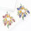 Multifunctionele orchideeën broche delicate kleding-Blauw 6