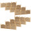 24Stk Mini Fences Retro Farbton 1