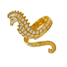Elegant Seahorse Ring Jewelry Crafted In Alloy-NMSR A8110 2