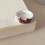 Handgefertigter Ring in Katzenform aus Emaille mit-2 4