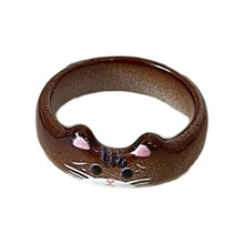 Emaille-Katzenring mit Tiermotiv, Fingerschmuck für den Alltag-3