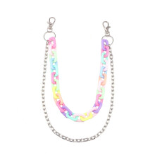 Lichtgewicht acryl regenboogkleurige ketting-Stijl 2