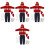 4Jgo Ropa Durable Conjunto Sombrero Y Delantal 5