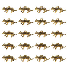 20pcs Alloy Leopard Charm for Unique DIY Jewelry Projects-Gold