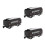 3Pcs Black Plastic Kids Train Toy Realistic Coal Transport Model 10