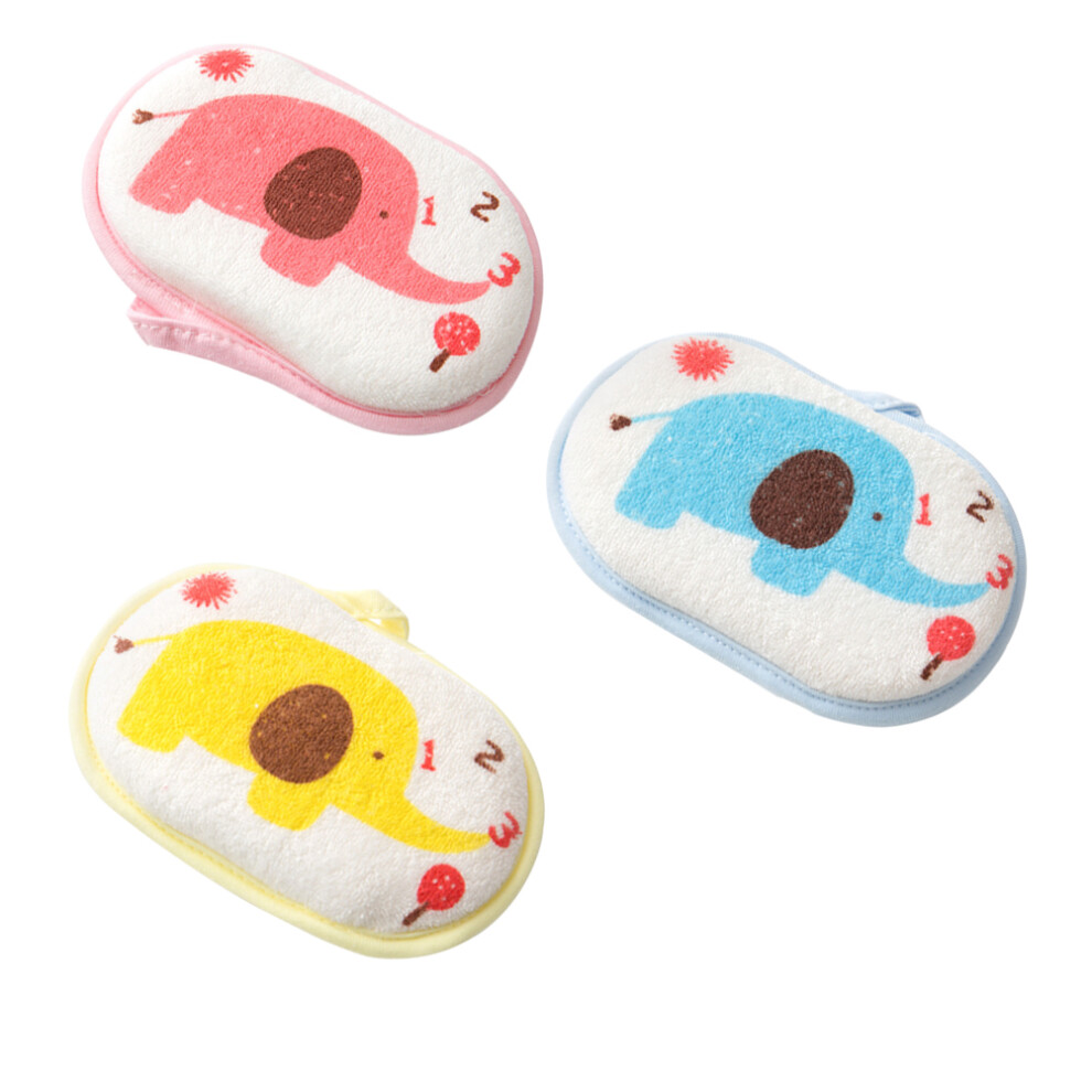 9Pcs Bath Sponge For Kids Cartoon Sponge Mat Assorted Colors Villcase