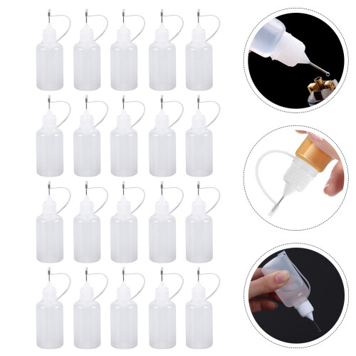 75Pièces Bouteilles Applicatrices Transparentes Pour Liquides Précis 2