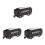 3Pcs Black Plastic Kids Train Toy Realistic Coal Transport Model 5