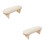 2Pièces Coussin Support Poignet Beige PU Pour Salon 10