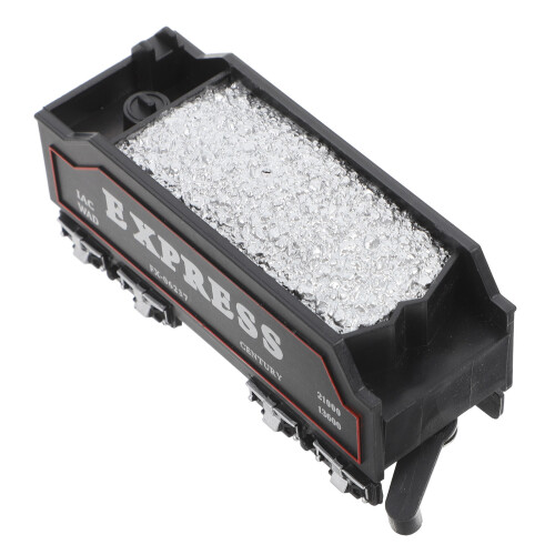 3Pcs Black Plastic Kids Train Toy Realistic Coal Transport Model 1