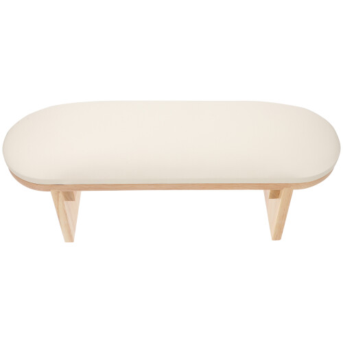 2Pièces Coussin Support Poignet Beige PU Pour Salon 2