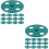 40Pcs Reusable Hole Plate for Plant Nursery Pot Ventilation 8
