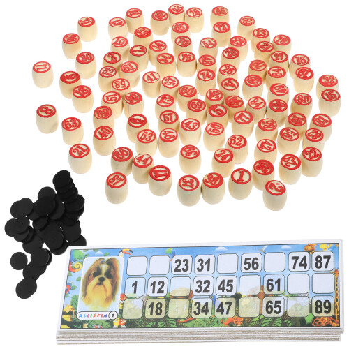 2Ensembles Jeu De Loto Russe Bois Idéal Pour 1