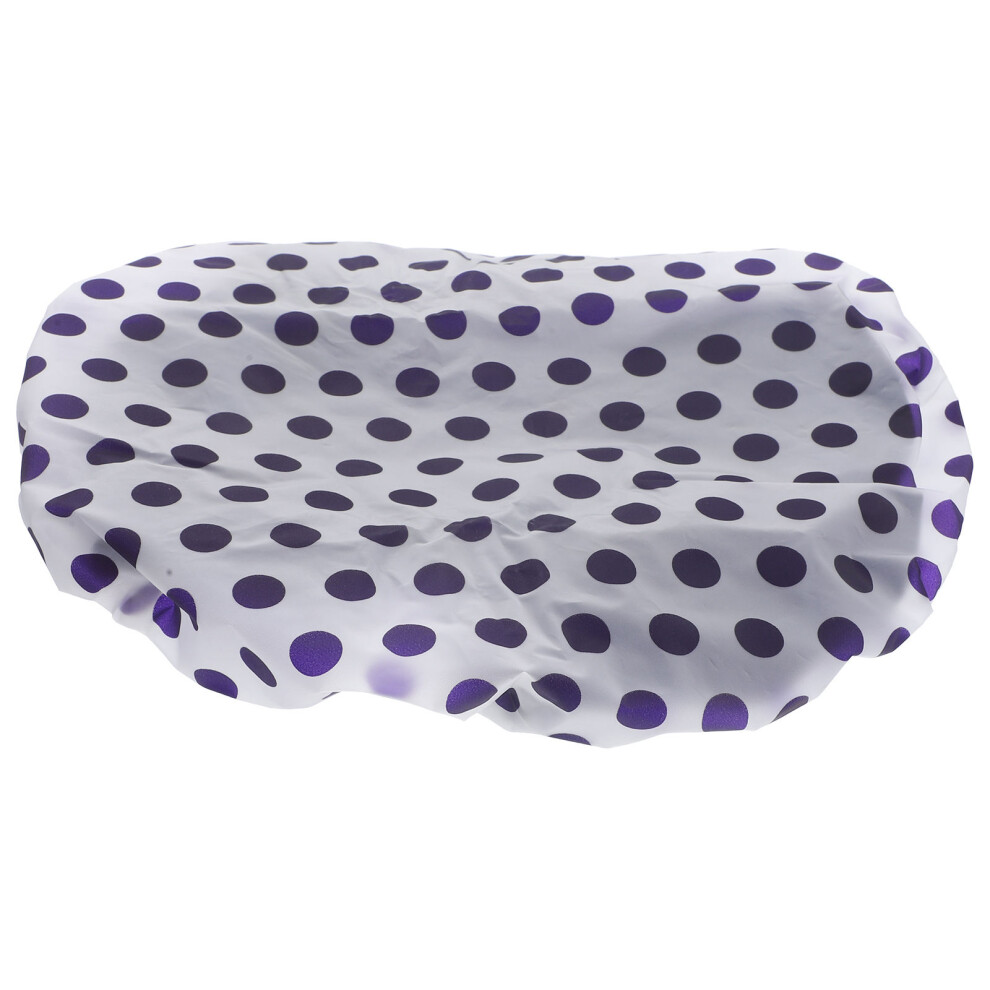 Aboofan Purple 3Pcs Reusable Shower Caps Women Hair Bonnet Large Size