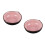 2Pcs Pink Ceramic Ink Tray Smooth Surface Calligraphy Brush Holder 4