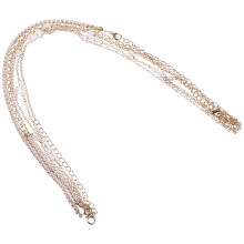 12Pcs Golden Pearl Waist Chains Adjustable Metal Waist Belts for Women