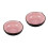 2Pcs Pink Ceramic Ink Tray Smooth Surface Calligraphy Brush Holder 5