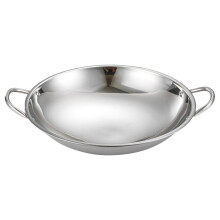 4Pcs Stainless Steel Round Bottom Cooking Pots Silver Kitchenware Set