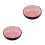 2Pcs Pink Ceramic Ink Tray Smooth Surface Calligraphy Brush Holder 2