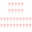 30Pcs Pink Mini Plastic Hand Bell Clappers for Festive Cheer Props 4