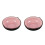 2Pcs Pink Ceramic Ink Tray Smooth Surface Calligraphy Brush Holder 8