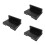 3Pcs Space-Saving Black Plastic Shelf for Model Parts Storage 10