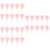 30Pcs Pink Mini Plastic Hand Bell Clappers for Festive Cheer Props 9