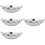 4Pcs Stainless Steel Round Bottom Cooking Pots Silver Kitchenware Set 9