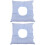 2Pcs Comfortable Sky-Blue Cotton Massage Pillows Face Down for Salons 7