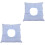 2Pcs Comfortable Sky-Blue Cotton Massage Pillows Face Down for Salons 5