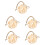 5Pcs Durable Bamboo Rabbit Hanging Feeder Balls Beige for Small Pets 8