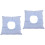 2Pcs Comfortable Sky-Blue Cotton Massage Pillows Face Down for Salons 6
