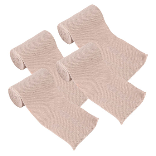 8Pcs Durable Khaki Elastic Athletic Support Tape with Metal Hooks