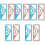 10Pcs Metal Protractors Multi-Use Drawing Rulers for Students School 5