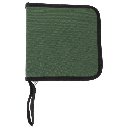 5Pcs Compact Green Cd Carrying Case Safe Oxford Cloth Organizer