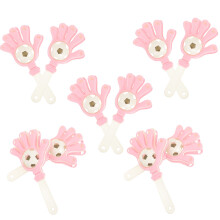 30Pcs Durable Pink Hand Bells Clappers Plastic Party and Sport Props