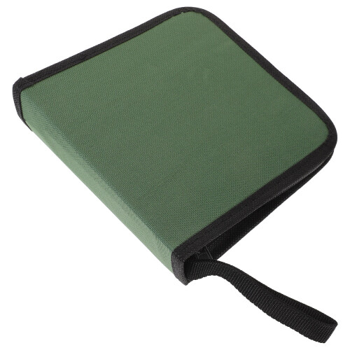 5Pcs Compact Green Cd Carrying Case Safe Oxford Cloth Organizer 2