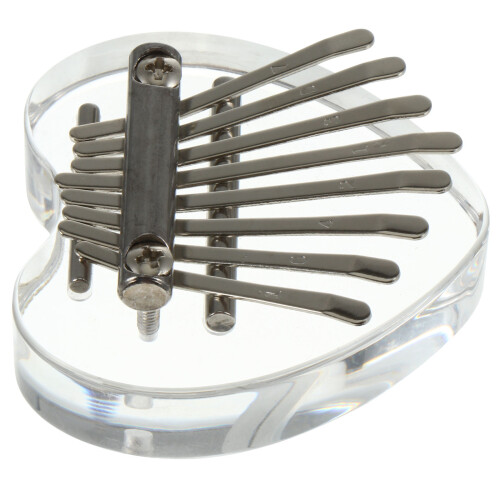 2Pcs Mini Finger Piano 8 Keys Transparent Kalimba for Beginners 1