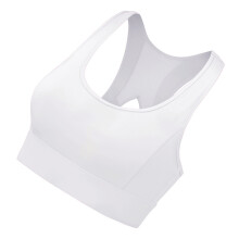 3Pz Bra Fitness Senza Ferretto Bianco Traspirante E Morbido