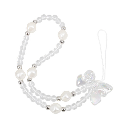 4Pz Strap Polso Con Finte E Fiocco Trasparente Per 2