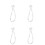 4Pz Strap Polso Con Finte E Fiocco Trasparente Per 7