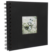 2Pz Album Portafoto Piccolo Nero Con Superficie E