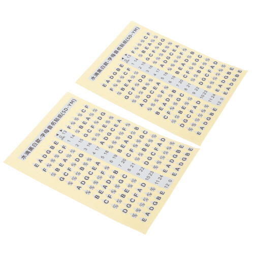 4Pz PVC Nero Adesivi Per Chitarra Per Pratica 1
