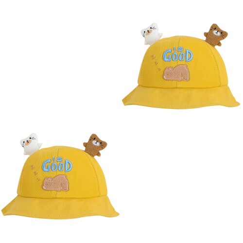 2Pz Cartone Orso Cappello Larghe 2