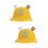 2Pz Cartone Orso Cappello Larghe 7