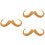 3Pz Set Barba E Realistici in Tessuto Per Costume E Party 7