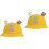 2Pz Cartone Orso Cappello Larghe 4
