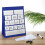 2Pcs Multi Desktop Pocket Chart with White Cards Self-Standing Holder 3